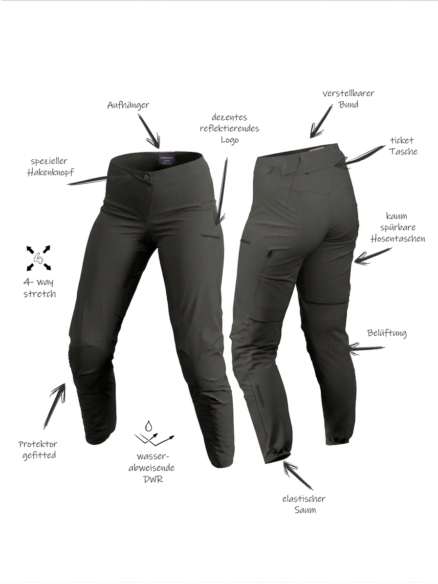 RaphRoxs MTB Hose Damen lang